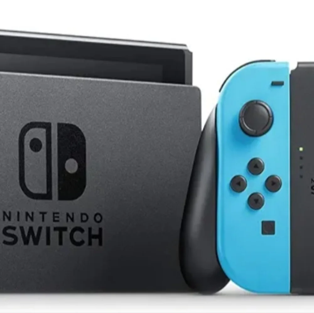 Nintendo Switch Console with Vibrant Red Blue Controllers (Free 2 New Games&Case